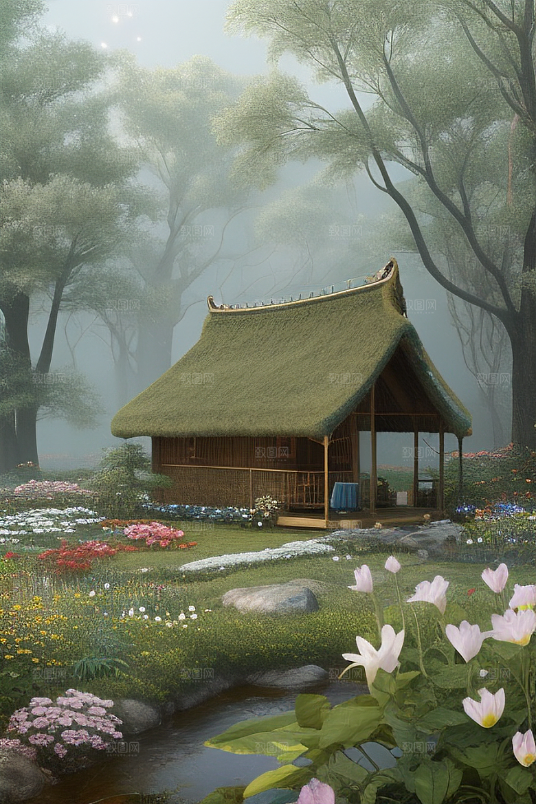 美丽童话小屋的梦幻之旅