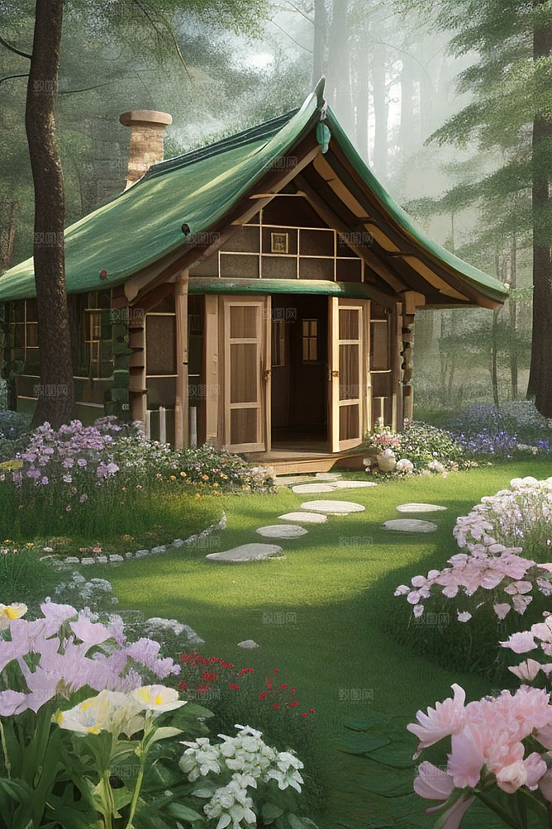 美丽童话小屋的梦幻之旅