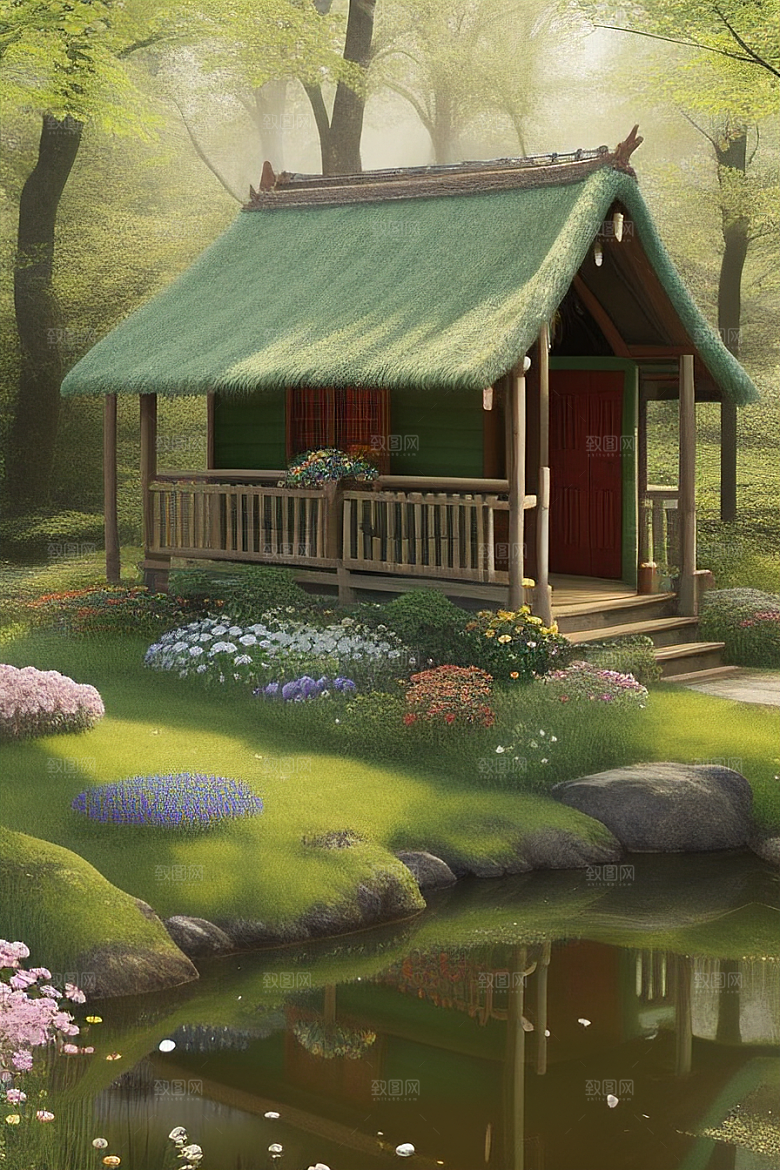 美丽童话小屋的梦幻之旅