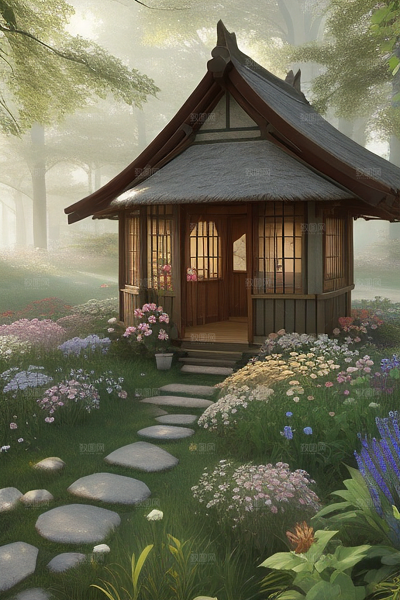 美丽童话小屋的梦幻之旅