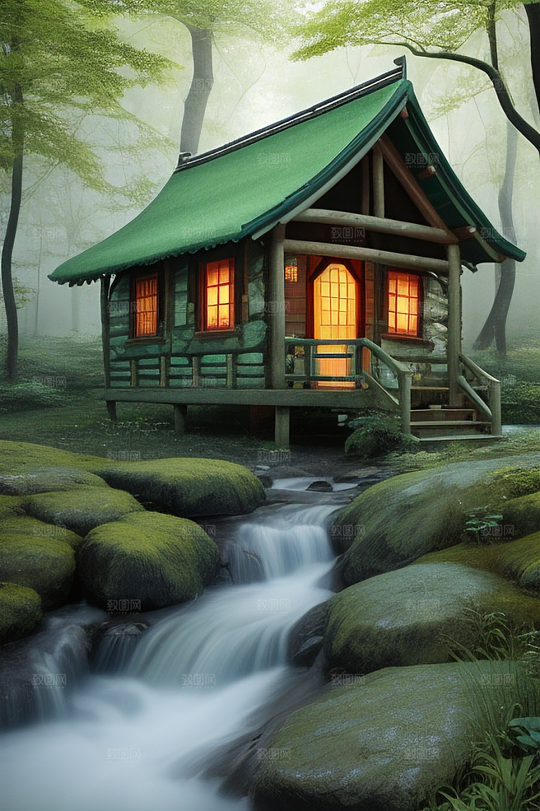 美丽童话小屋的梦幻之旅