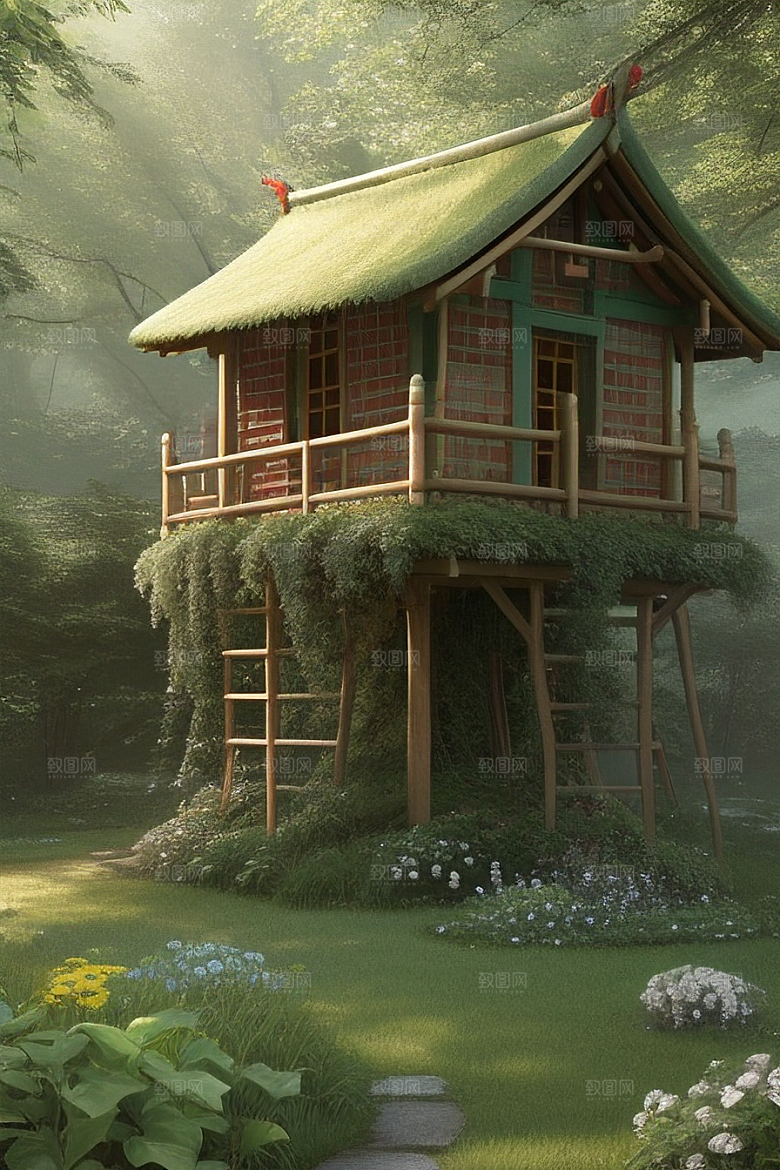 清新画面的柔和灯光效果