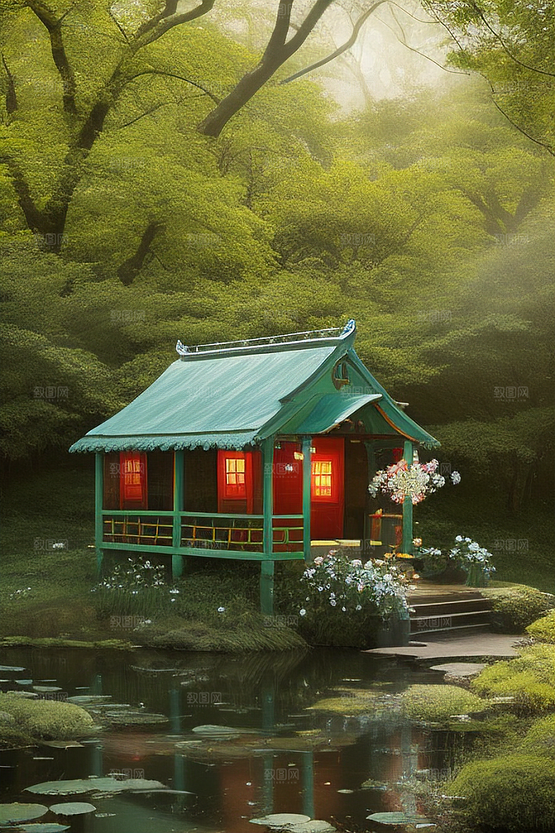 清新画面的柔和灯光效果