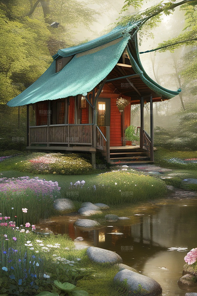 清新画面的柔和灯光效果