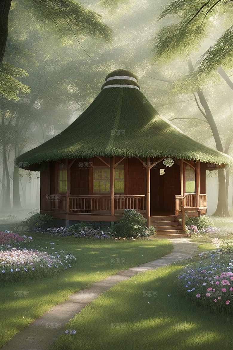 清新画面的柔和灯光效果