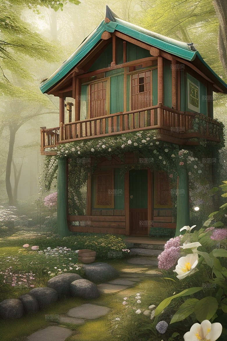 清新画面的柔和灯光效果