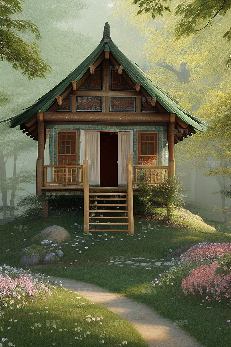 清新画面的柔和灯光效果