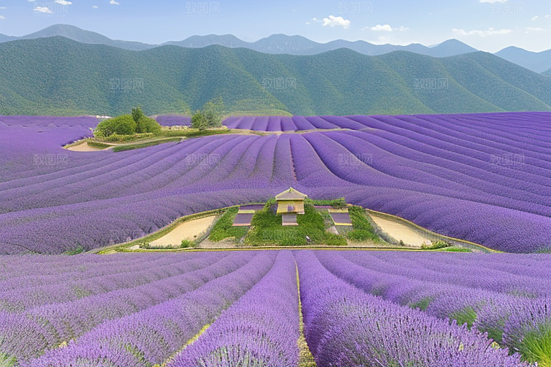 薰衣草花海令人陶醉的紫色梦境