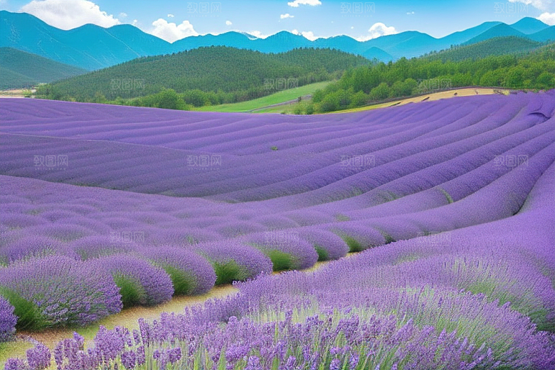 薰衣草花海令人陶醉的紫色梦境
