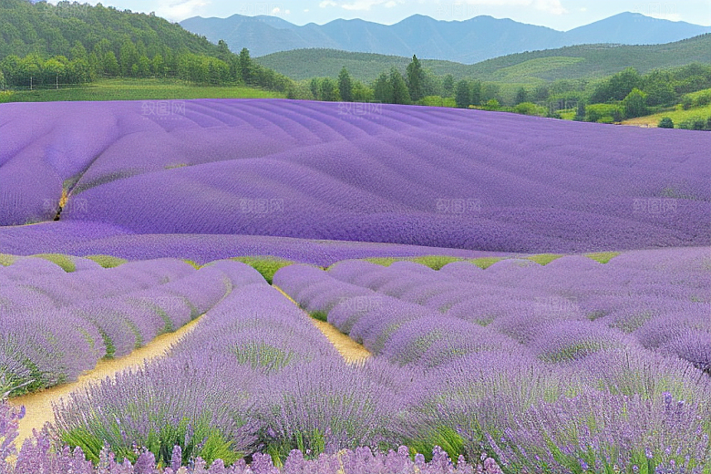 薰衣草花海令人陶醉的紫色梦境