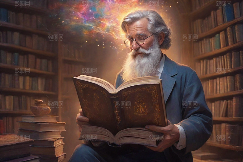 书籍与魔法的奇妙融合动画卡通人物现身