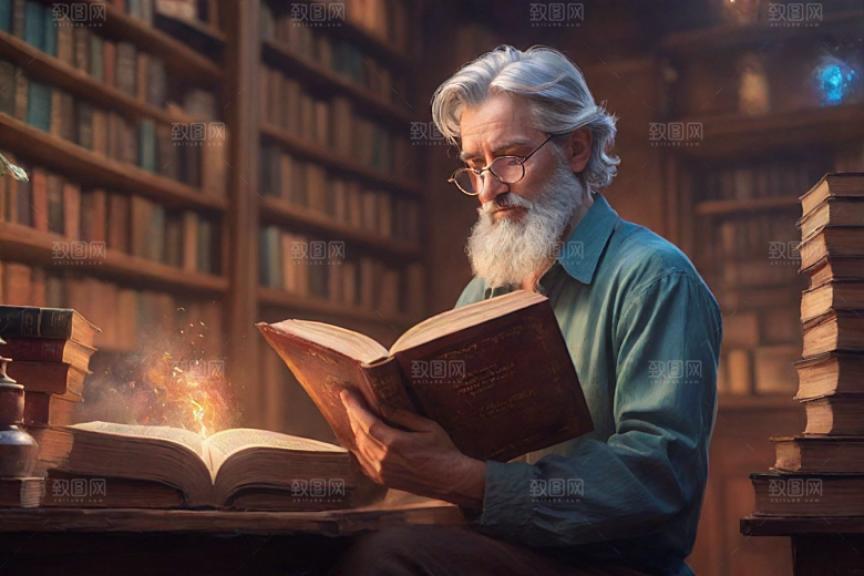 书中世界的魔幻之约男人的动画书籍情缘
