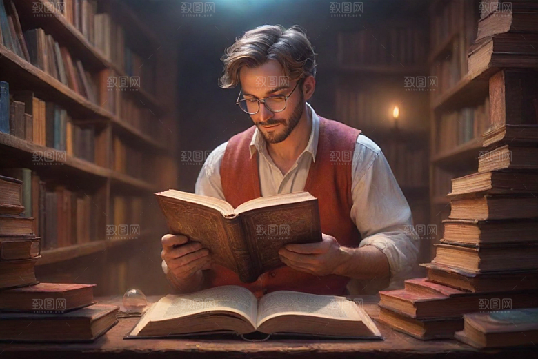 魔法爱好者书籍以卡通形象活现