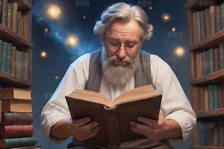 一个男人的魔力书籍变成动画角色