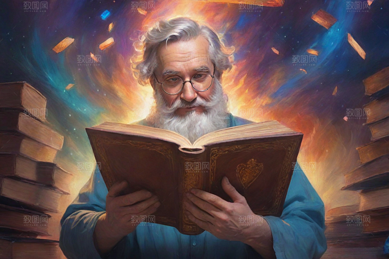 一个男人的魔力书籍变成动画角色