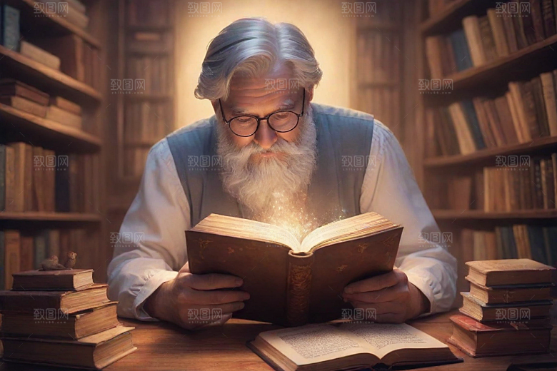 一个男人的魔力书籍变成动画角色