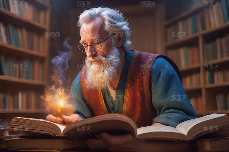一个男人的魔力书籍变成动画角色