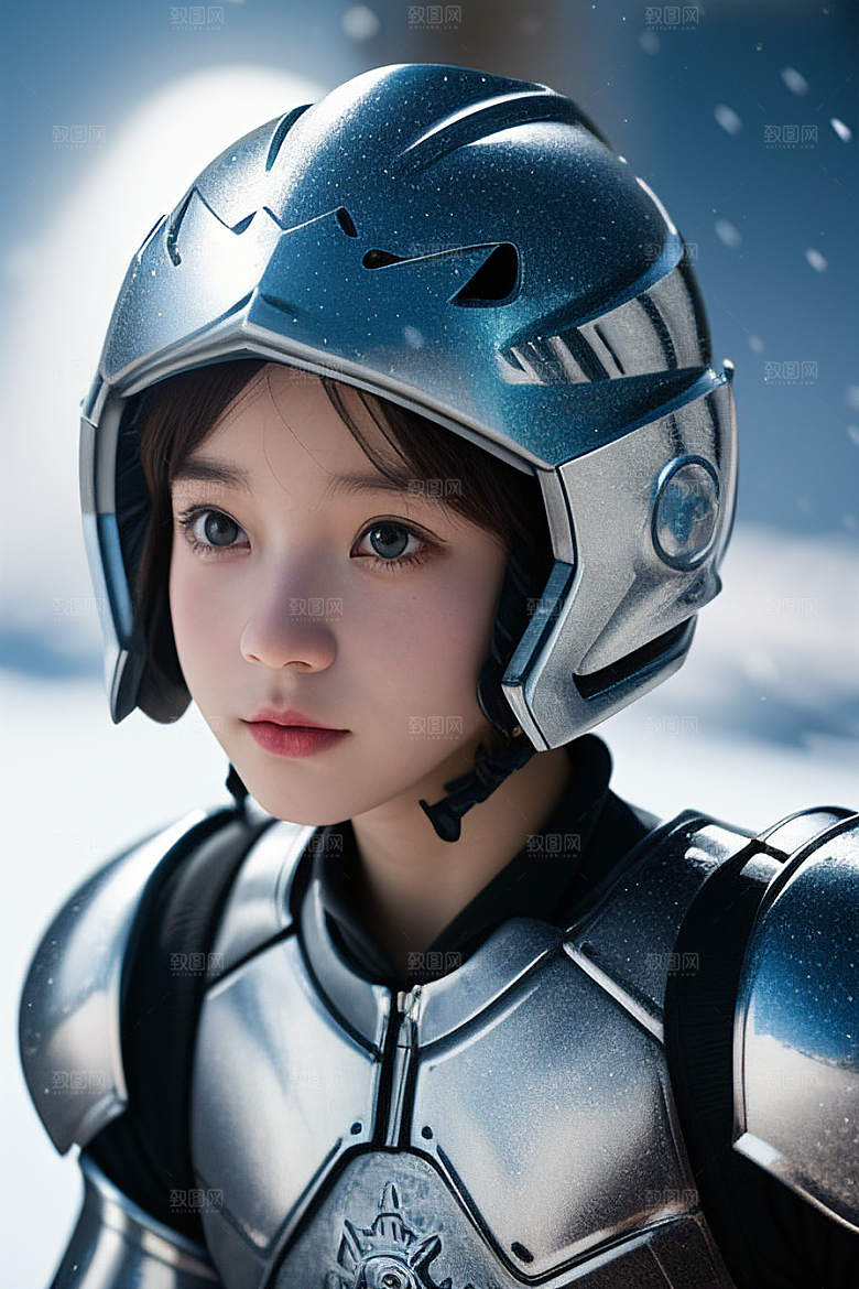 小巧可爱的雪兔探险者
