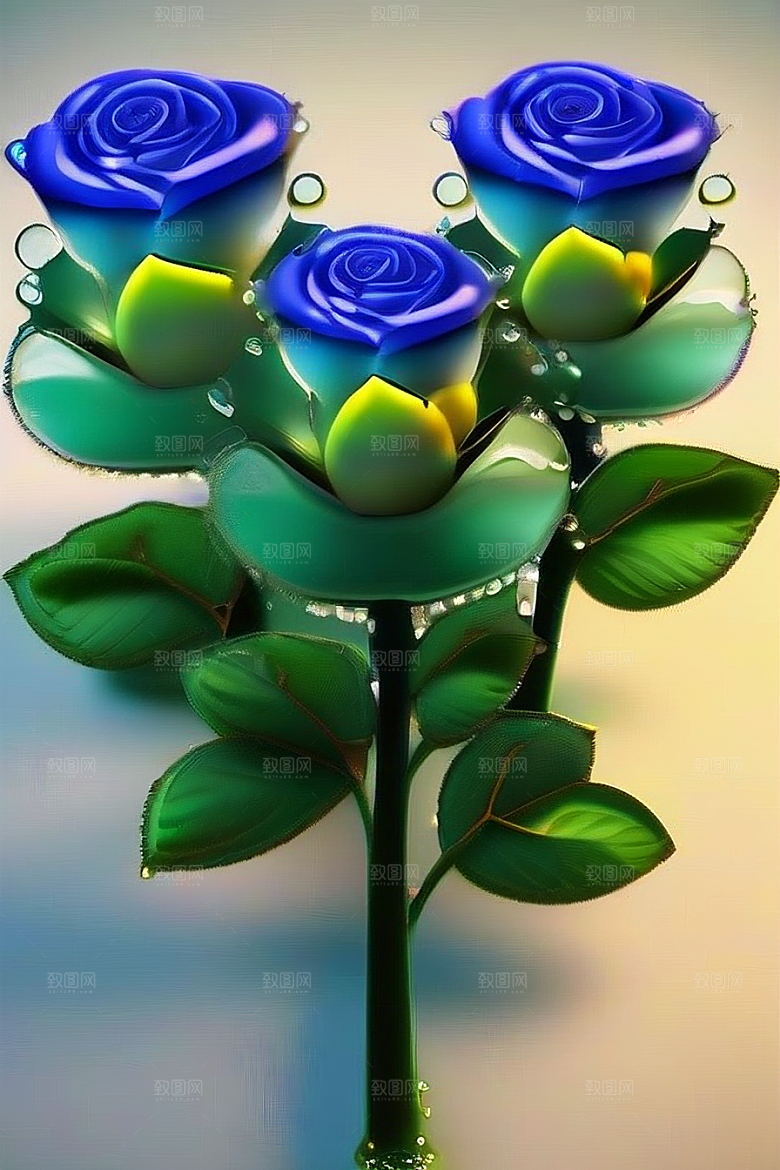 绿林的花海花满林间美景