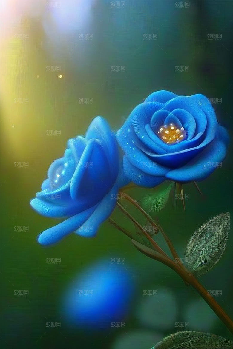 绿林的花海花满林间美景