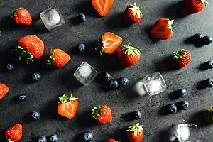 草莓摄影特写水果元素
