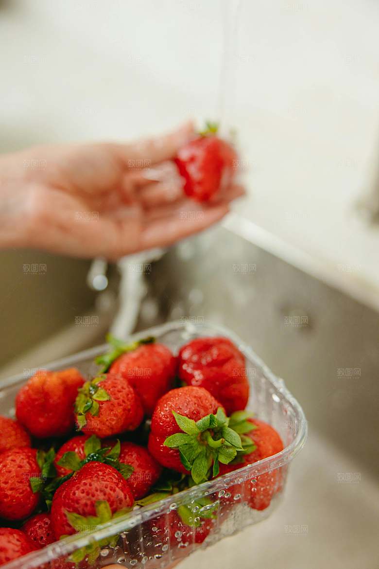 水果摄影素材草莓
