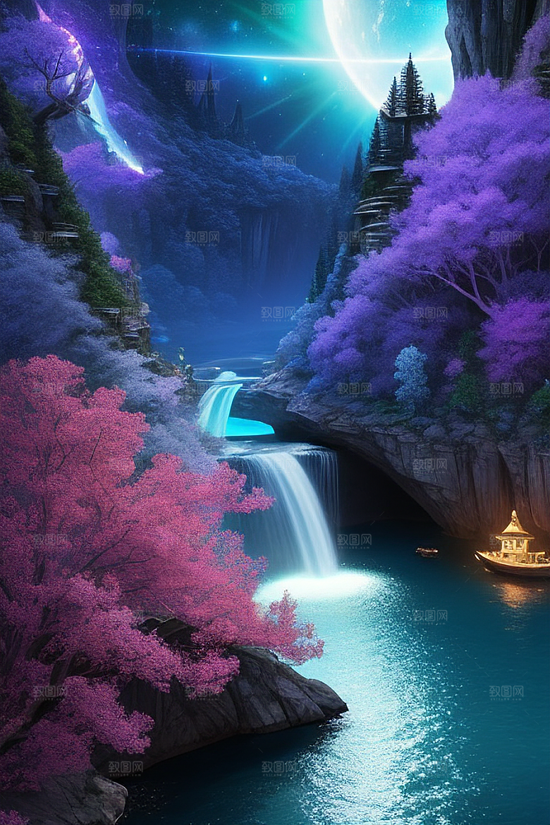 超高清细节打造神奇岛光影交织的奇观