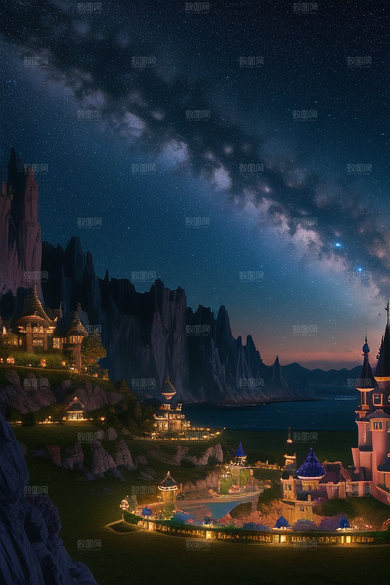 细致至极令人陶醉的岛光彩夺目的画面