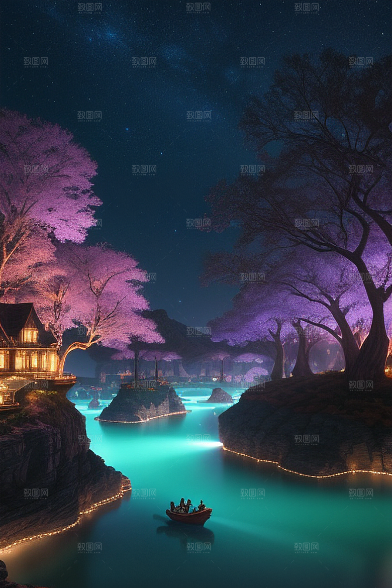 细致至极令人陶醉的岛光彩夺目的画面