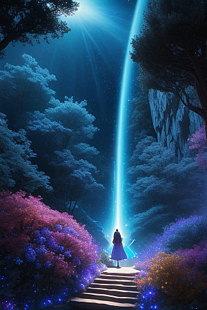 仙境之境神秘岛光芒闪耀