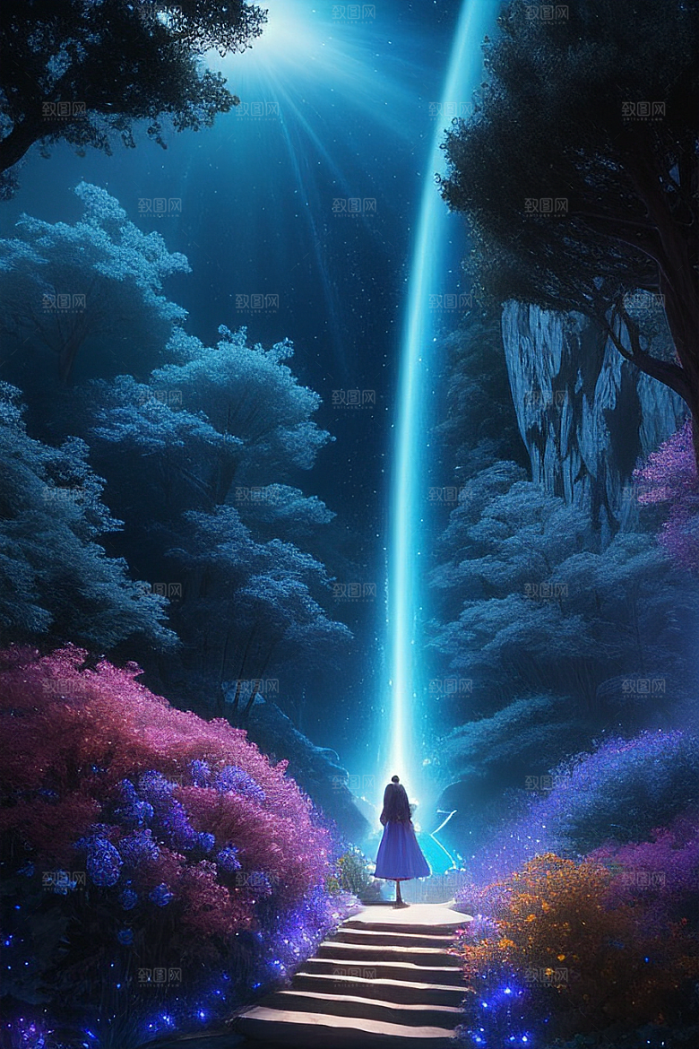 仙境之境神秘岛光芒闪耀