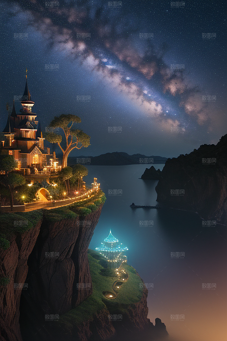 仙境之境神秘岛光芒闪耀