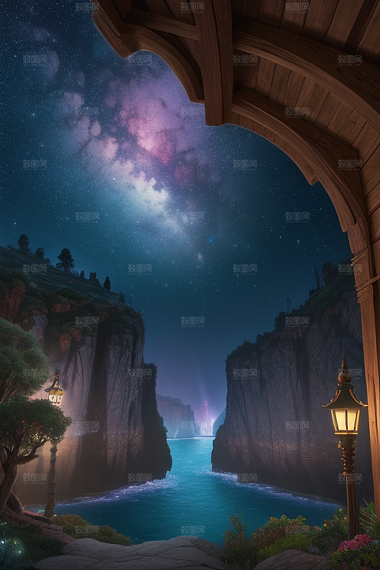 仙境之境神秘岛光芒闪耀