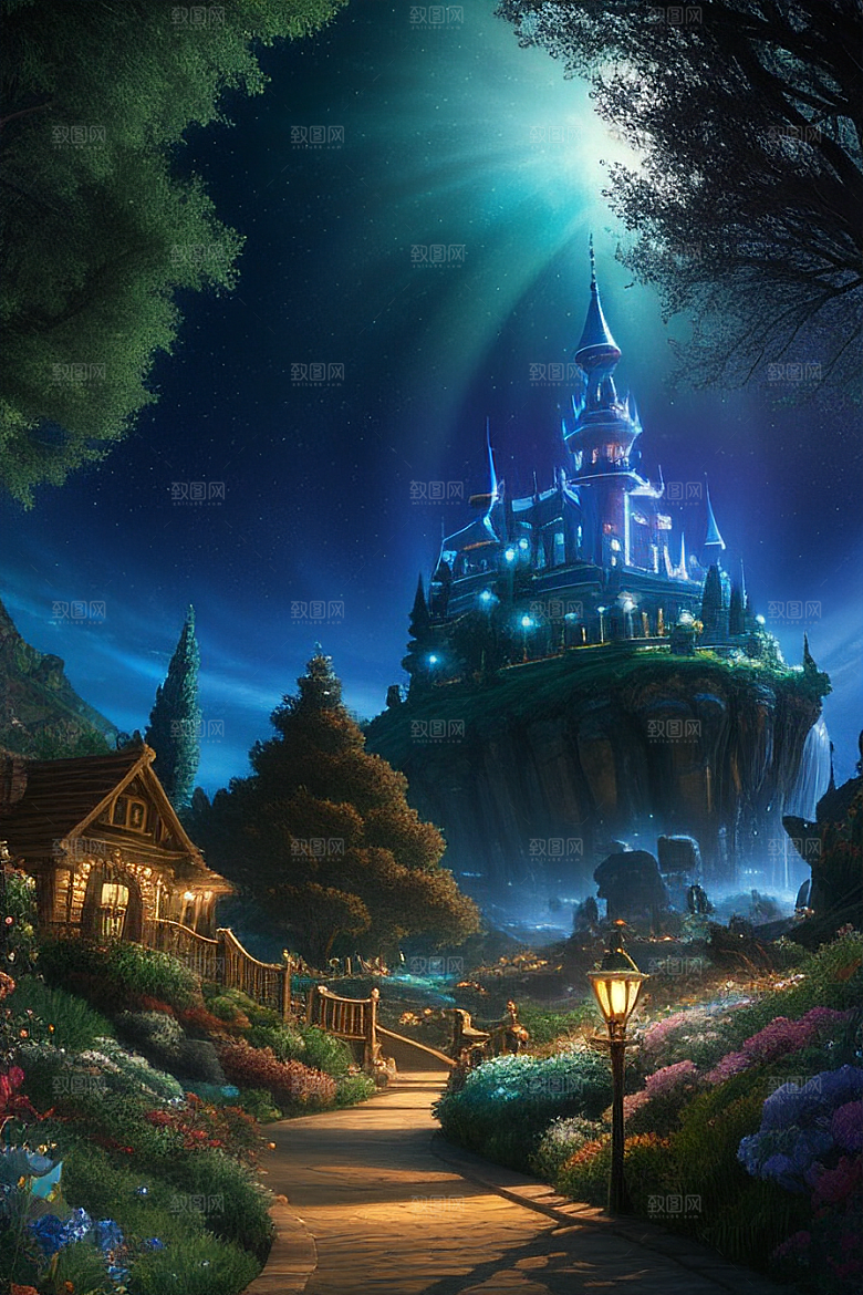 仙境之境神秘岛光芒闪耀