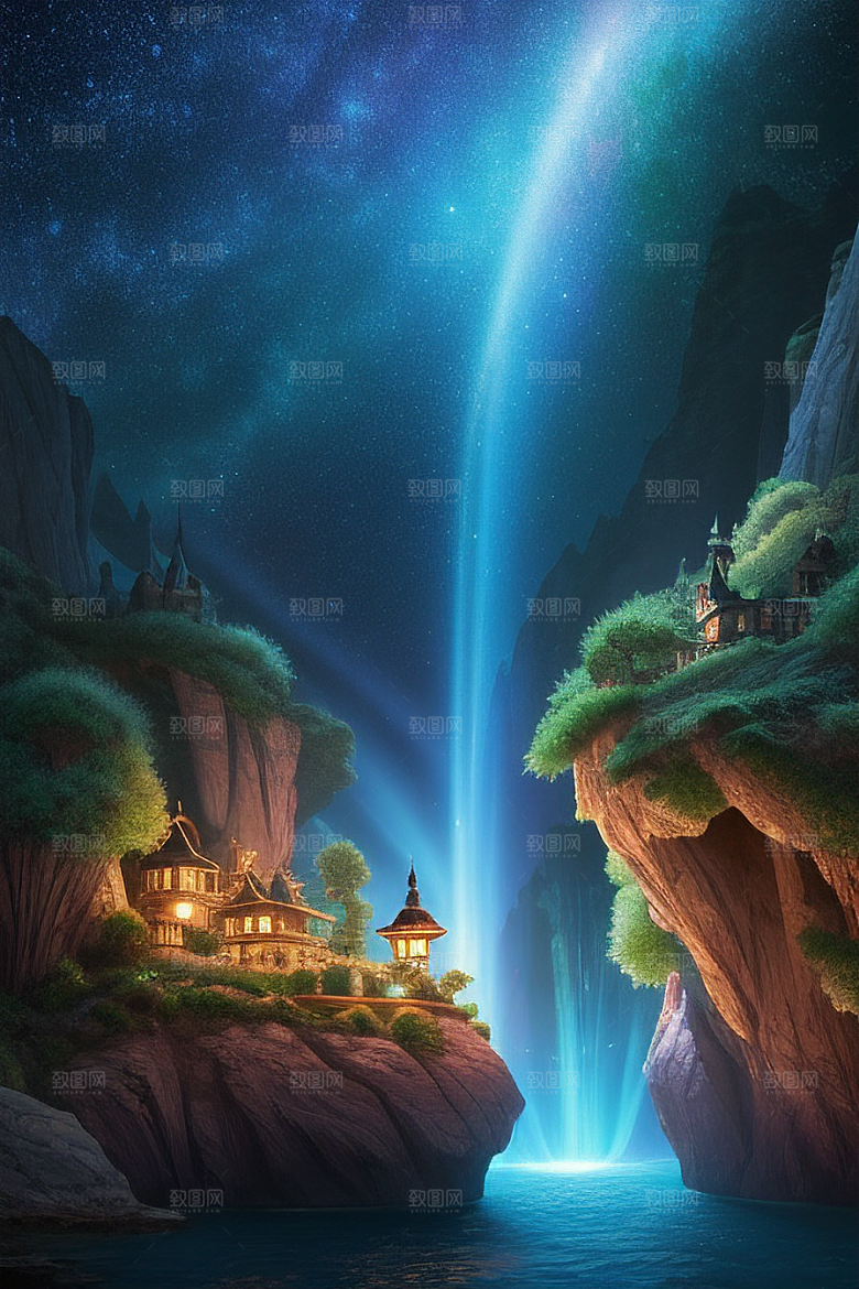 光影交错梦幻岛细节惊艳