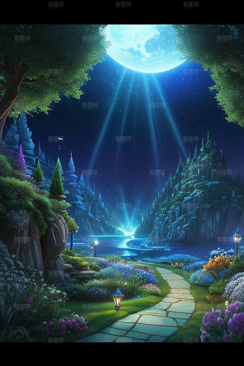 神奇细节梦幻岛光影交织