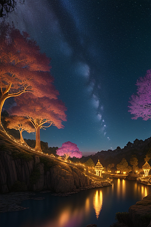 超高清细节打造神奇岛光影交织的奇观