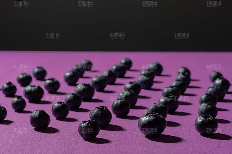 蓝莓果实摄影素材