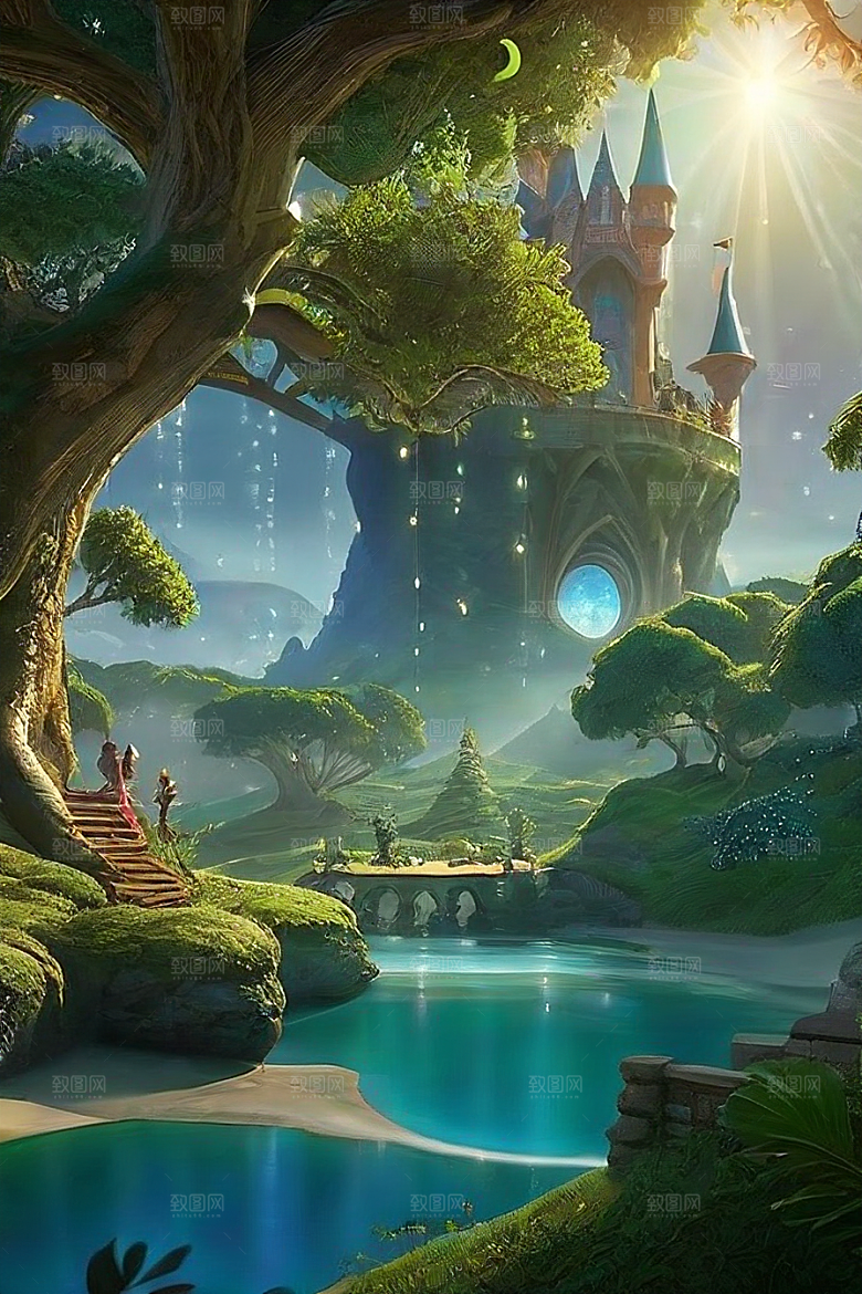 光影交错梦幻岛细节惊艳