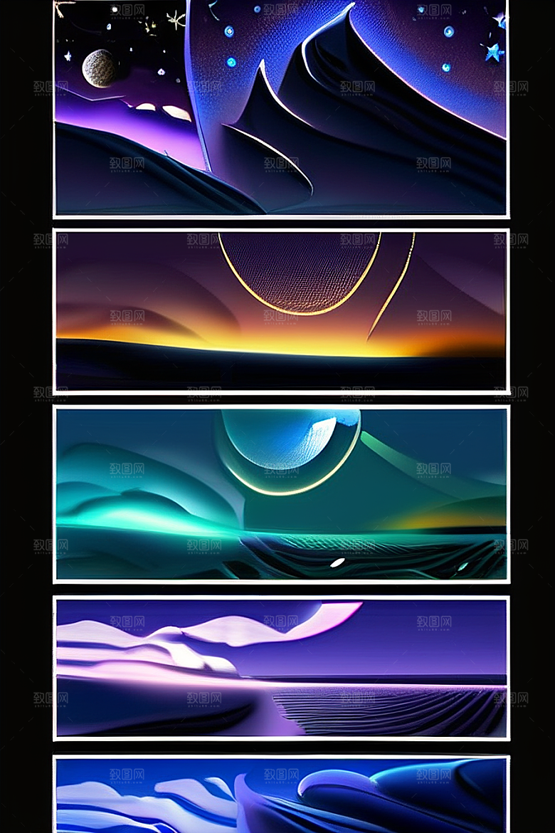 海洋中的荧光与绚丽星光