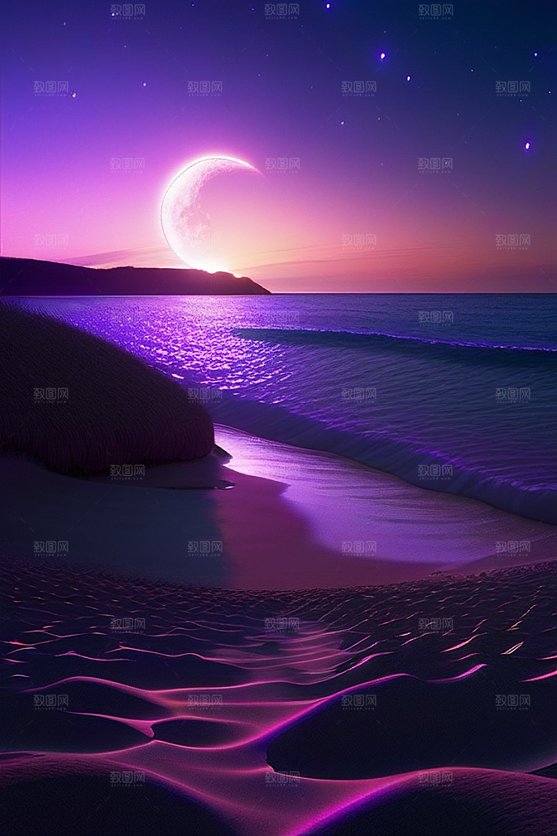 闪烁的星空与仙境之光