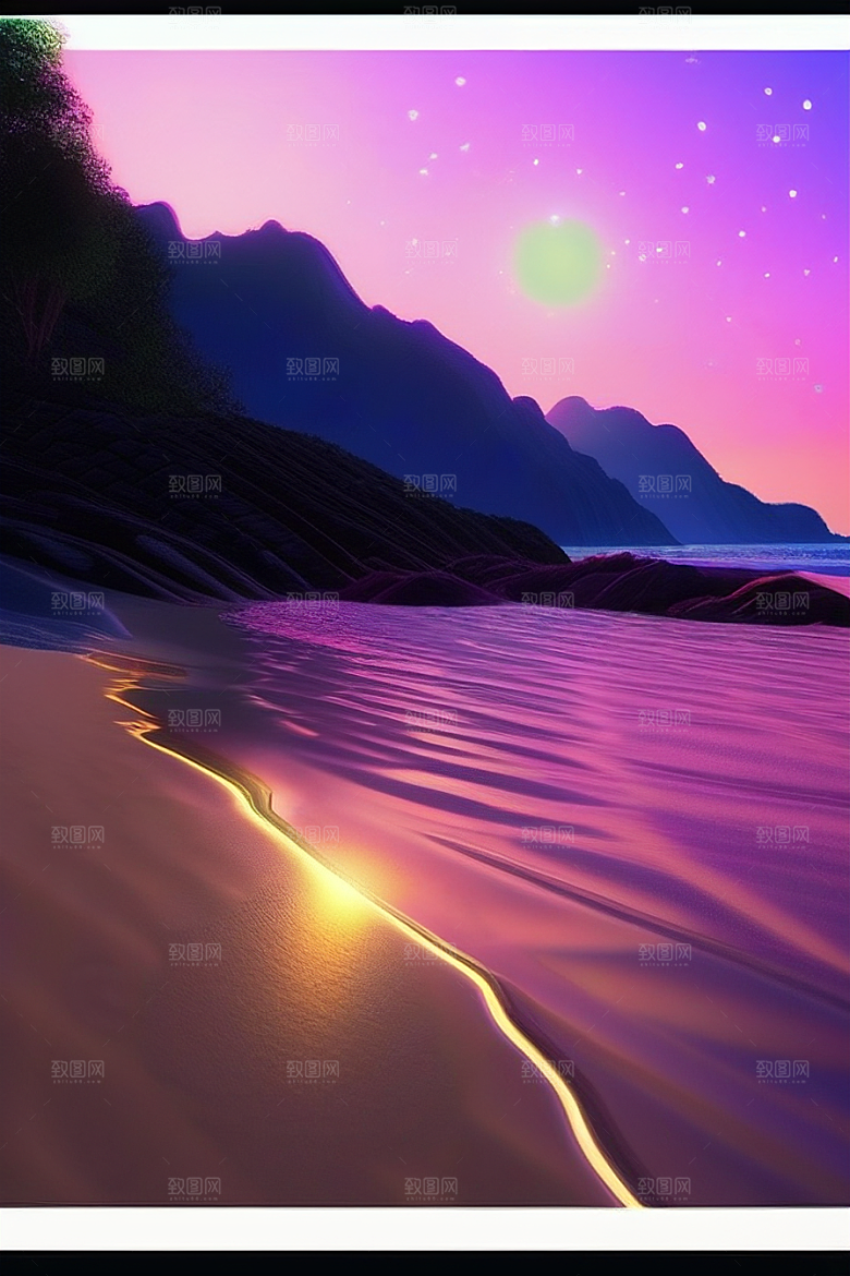 闪烁的星空与仙境之光