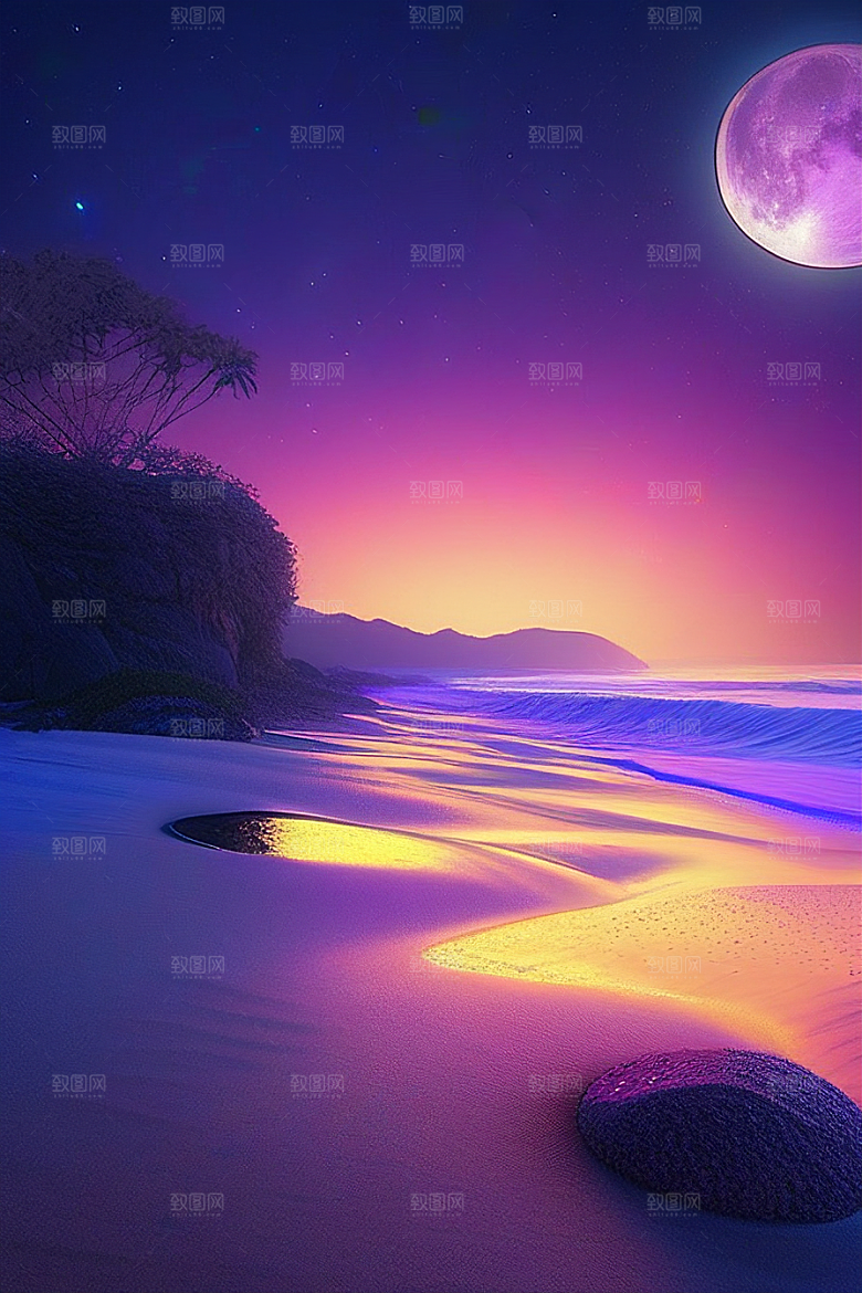 闪烁的星空与仙境之光