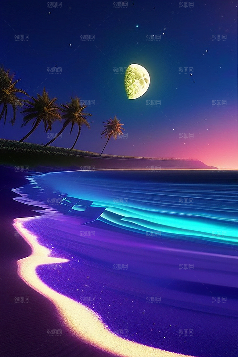 闪烁的星空与仙境之光