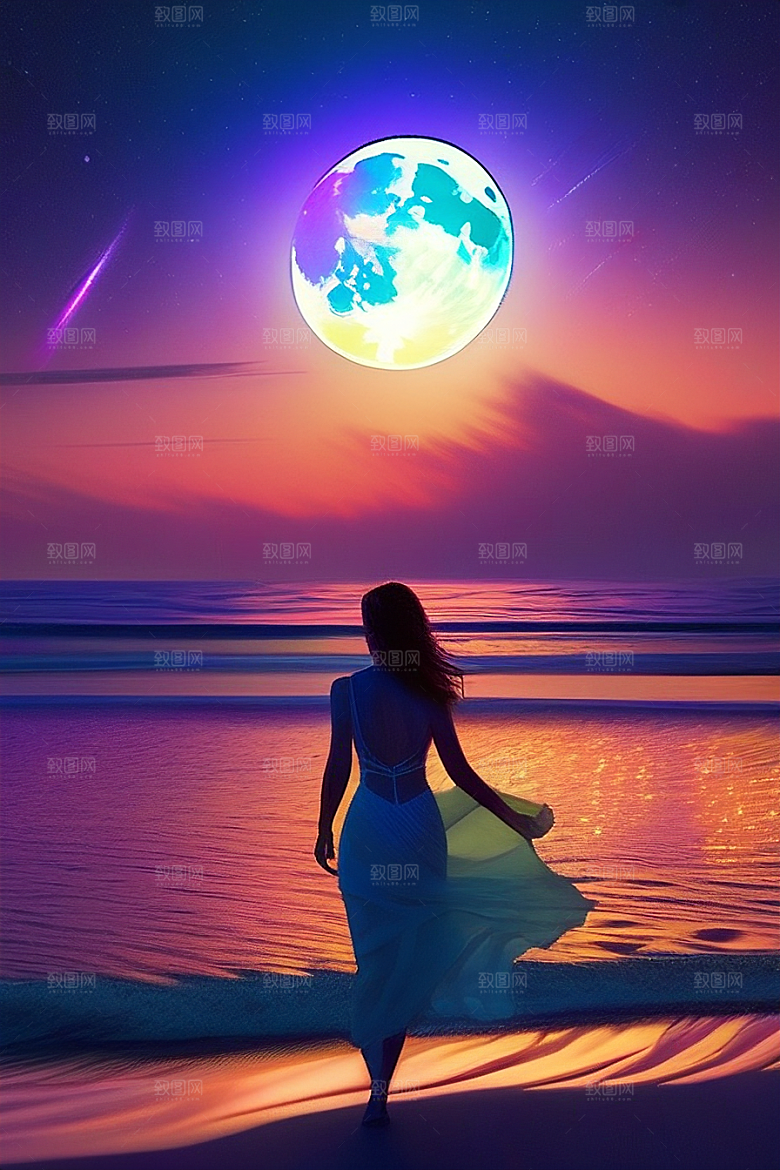 闪烁的星空与仙境之光