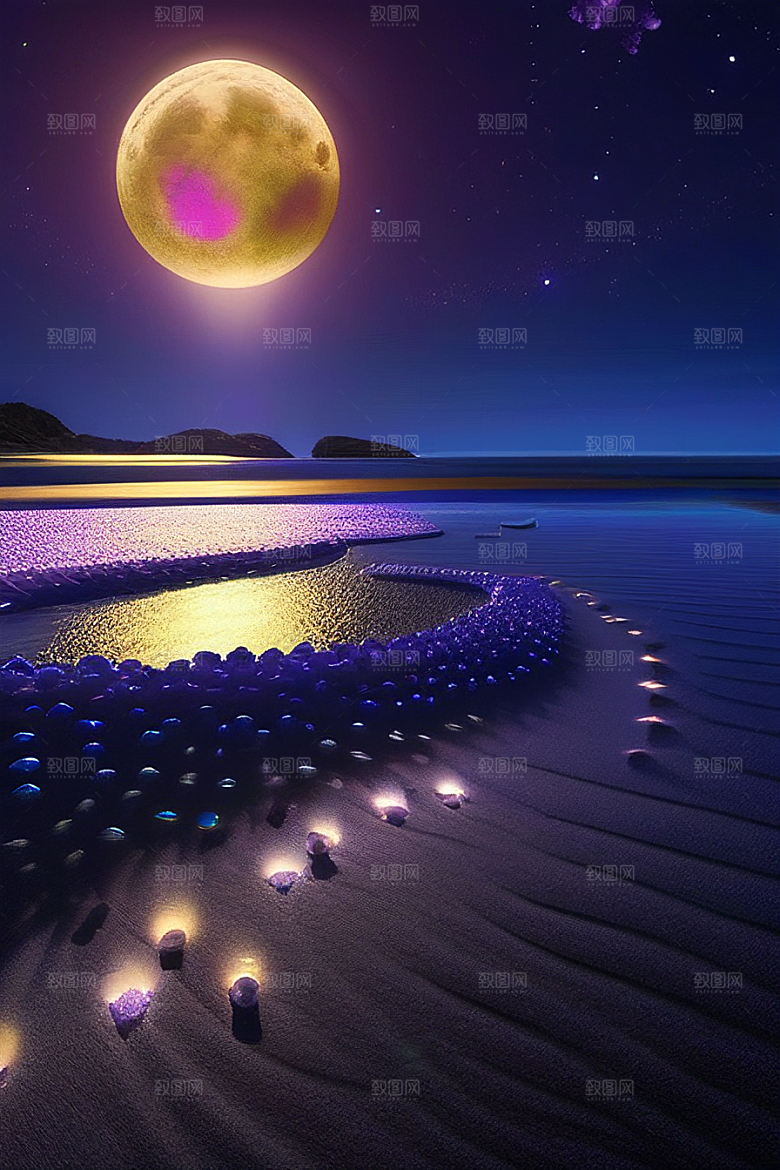 闪烁的星空与仙境之光