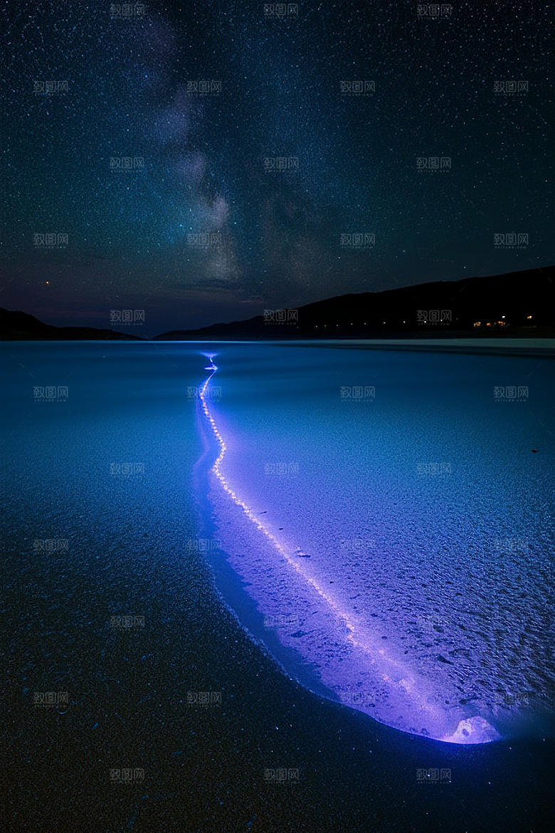 哑光绘画中的浪漫之夜