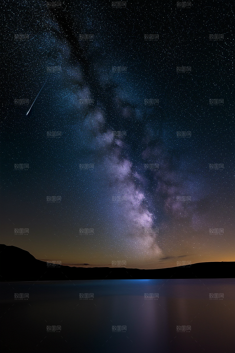 哑光绘画中的浪漫之夜