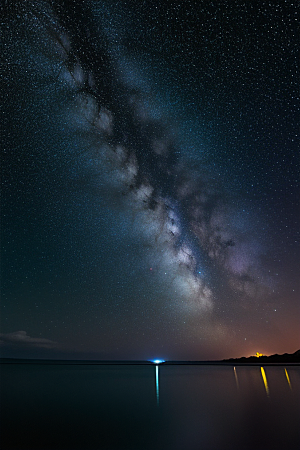海洋中的荧光与绚丽星光