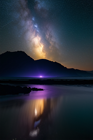 闪烁的星空与仙境之光